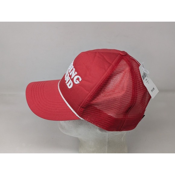 Bass Pro Shops Snapback Trucker Hat Cap Fishing Legend Nylon Rope Red New W/ Tag - Picture 5 of 9